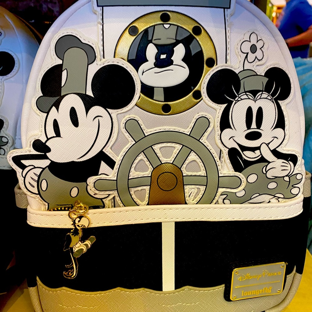 Disney Parks Steamboat Willie Loungefly Mini Backpack